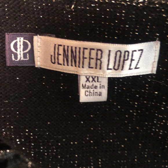 💚($70) J Lo NWT black & glitter knit dress - Picture 6 of 7